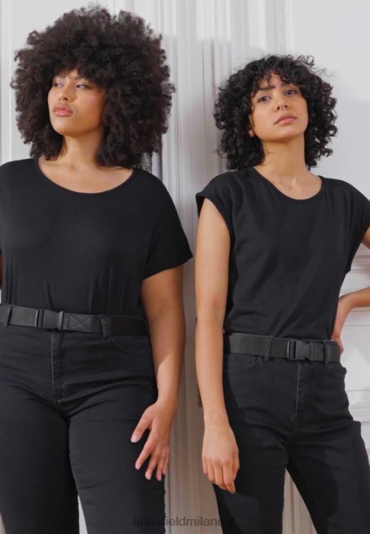 TX2DF263 donne Anna Field Confezione da 3 t-shirt stampate azzurro/bianco/nero