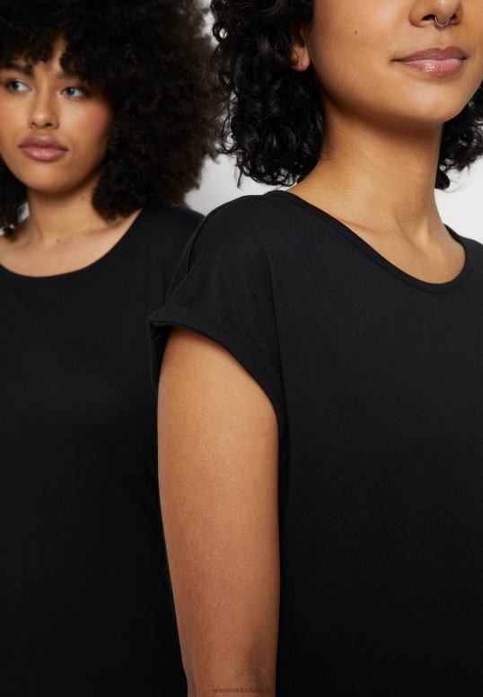 TX2DF263 donne Anna Field Confezione da 3 t-shirt stampate azzurro/bianco/nero