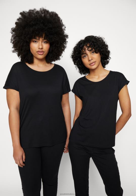 TX2DF263 donne Anna Field Confezione da 3 t-shirt stampate azzurro/bianco/nero