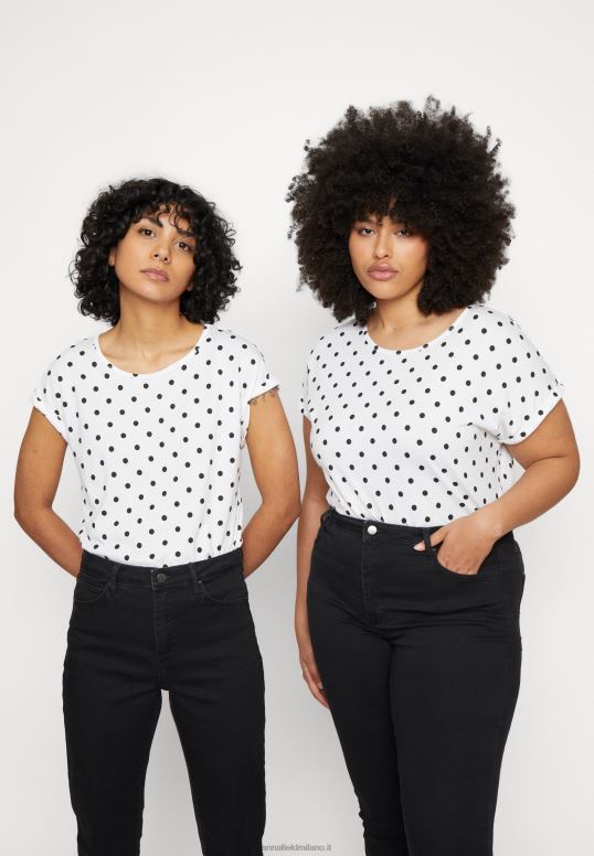 TX2DF263 donne Anna Field Confezione da 3 t-shirt stampate azzurro/bianco/nero