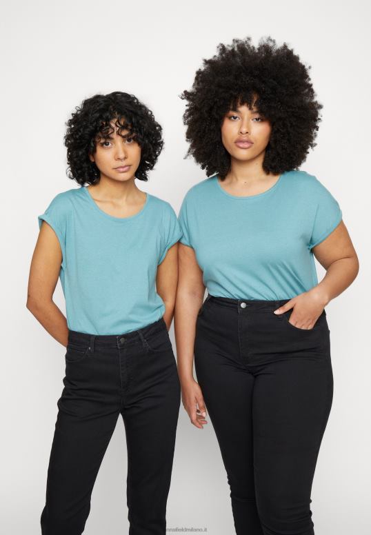 TX2DF263 donne Anna Field Confezione da 3 t-shirt stampate azzurro/bianco/nero