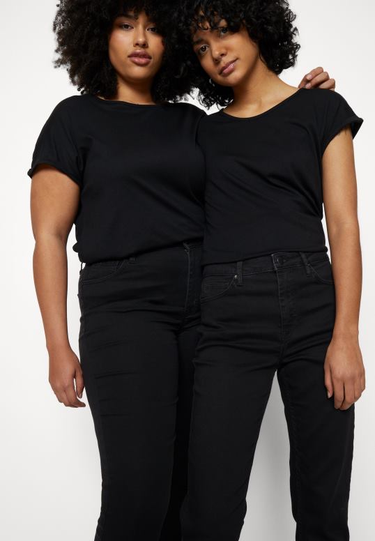 TX2DF263 donne Anna Field Confezione da 3 t-shirt stampate azzurro/bianco/nero