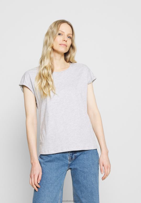TX2DF266 donne Anna Field Confezione da 3 t-shirt basic nere/bianche/grigio chiaro screziato