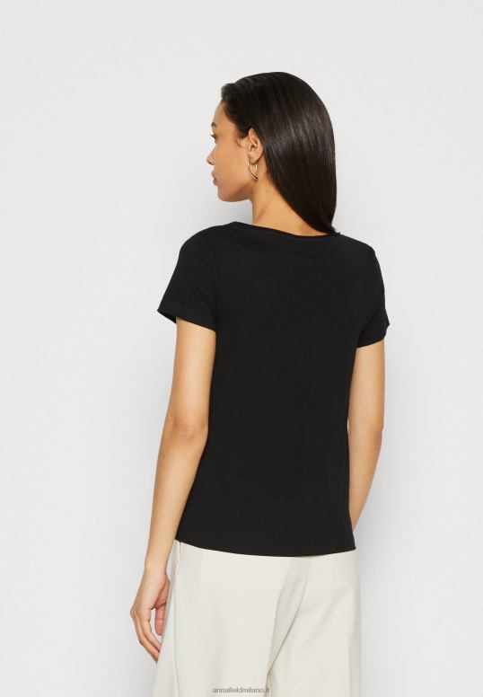 TX2DF284 donne Anna Field Confezione da 3 t-shirt basic nere/bianche/grigio chiaro screziato