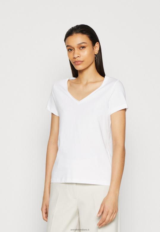 TX2DF284 donne Anna Field Confezione da 3 t-shirt basic nere/bianche/grigio chiaro screziato