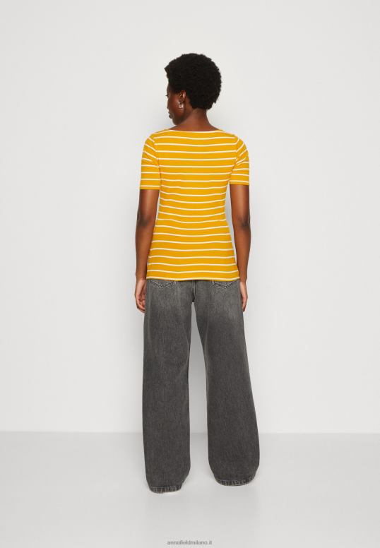 TX2DF295 donne Anna Field t-shirt con stampa giallo scuro/bianco
