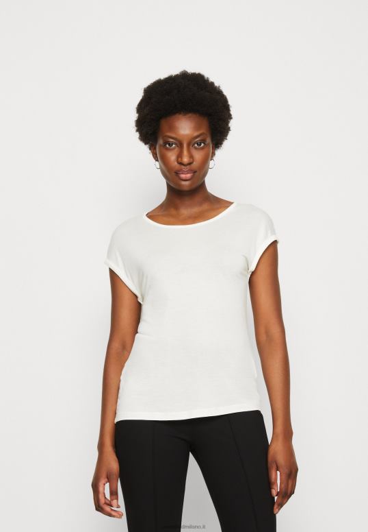 TX2DF301 donne Anna Field Confezione da 3 t-shirt basic beige/bianco sporco/rosso