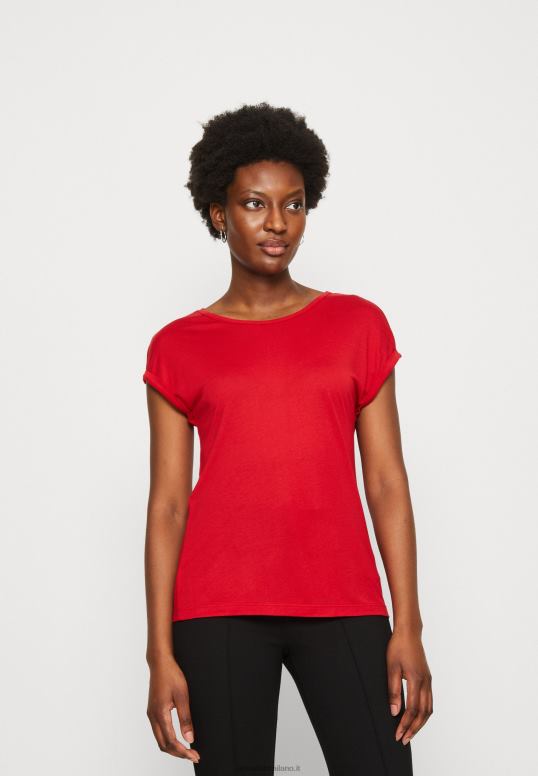 TX2DF301 donne Anna Field Confezione da 3 t-shirt basic beige/bianco sporco/rosso