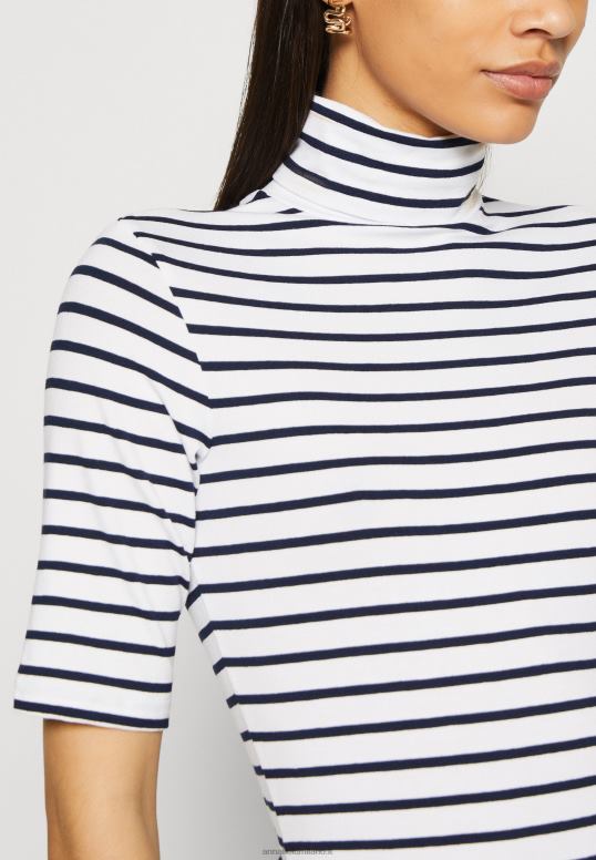 TX2DF305 donne Anna Field t-shirt con stampa bianco/blu scuro