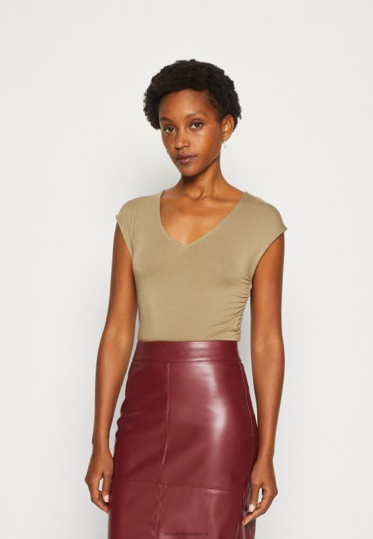 TX2DF309 donne Anna Field maglietta con stampa beige