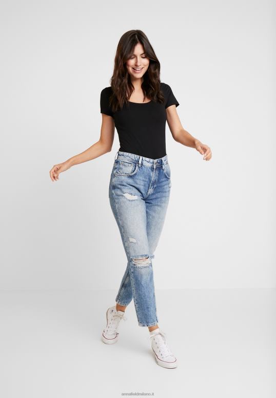 TX2DF312 donne Anna Field Confezione da 3 t-shirt basic bianco/nero/grigio scuro