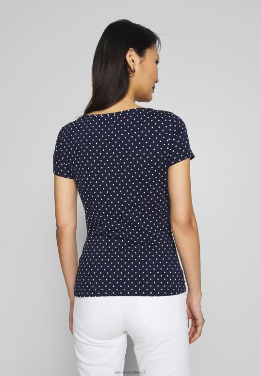 TX2DF329 donne Anna Field Confezione da 2 t-shirt con stampa blu navy/bianco