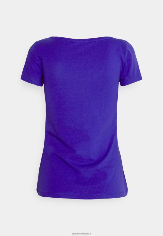 TX2DF335 donne Anna Field Confezione da 3 t-shirt basic blu scuro/rosa/bianco sporco