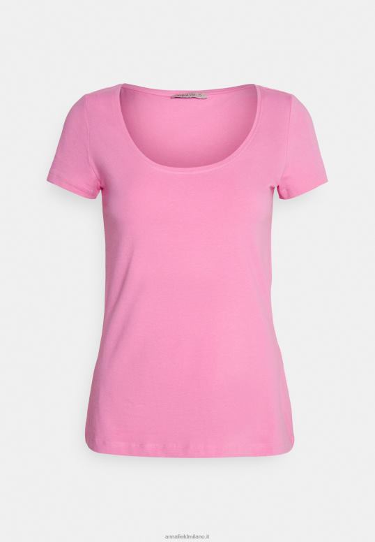 TX2DF335 donne Anna Field Confezione da 3 t-shirt basic blu scuro/rosa/bianco sporco