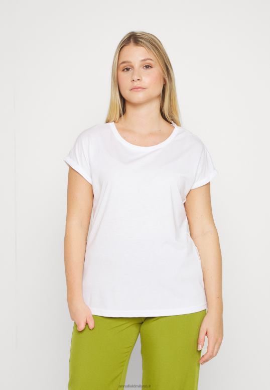 TX2DF352 donne Anna Field Confezione da 3 t-shirt basic rosso scuro/bianco/nero