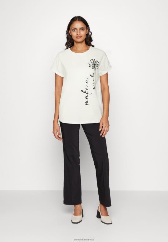 TX2DF370 donne Anna Field t-shirt con stampa bianco sporco