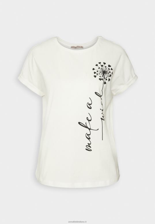 TX2DF370 donne Anna Field t-shirt con stampa bianco sporco