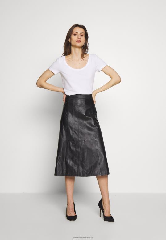 TX2DF380 donne Anna Field Confezione da 3 t-shirt basic bianche/cammello/nere