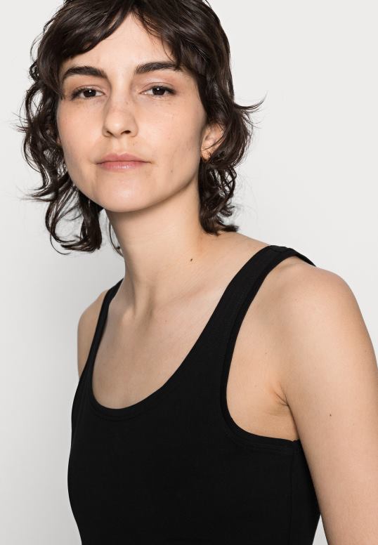 TX2DF397 donne Anna Field canotta base 3er pack top nero/bianco/cachi