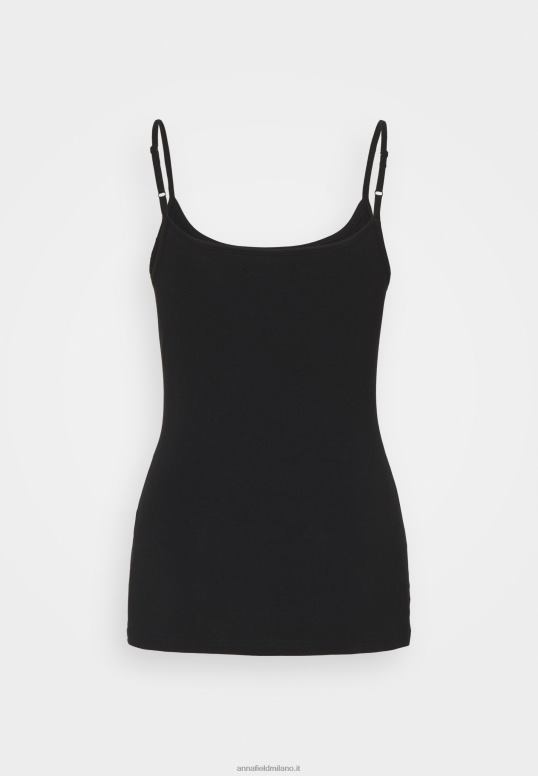 TX2DF431 donne Anna Field Confezione da 2 top nero/grigio chiaro screziato