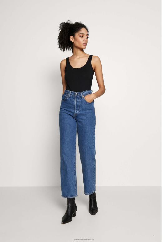 TX2DF434 donne Anna Field basic tank 3er pack top nero bianco mottl