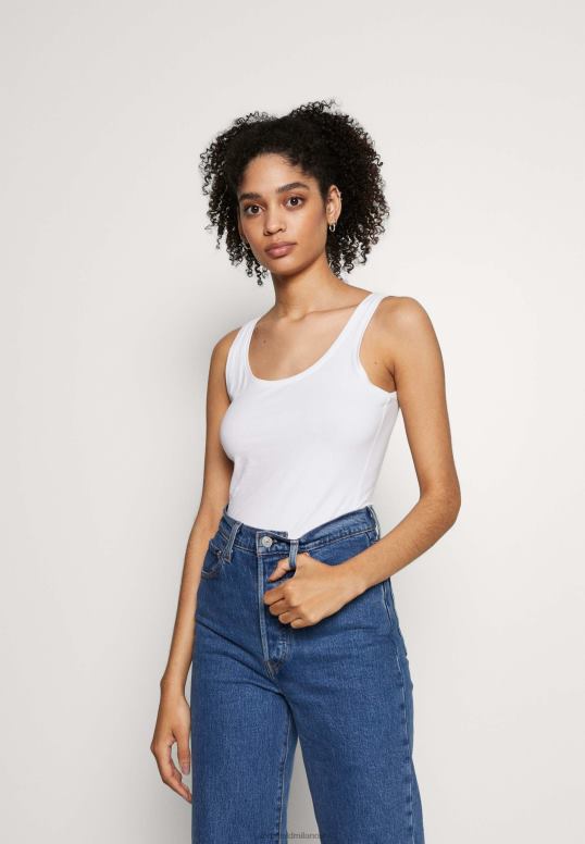 TX2DF434 donne Anna Field basic tank 3er pack top nero bianco mottl