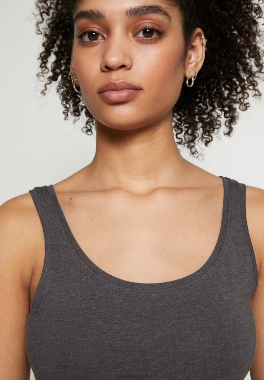 TX2DF434 donne Anna Field basic tank 3er pack top nero bianco mottl