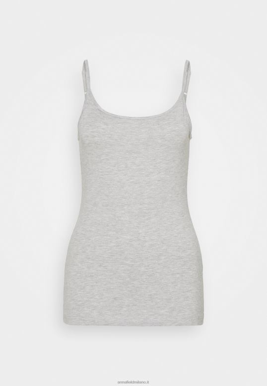 TX2DF445 donne Anna Field Top da 5 pezzi nero/bianco/grigio chiaro screziato
