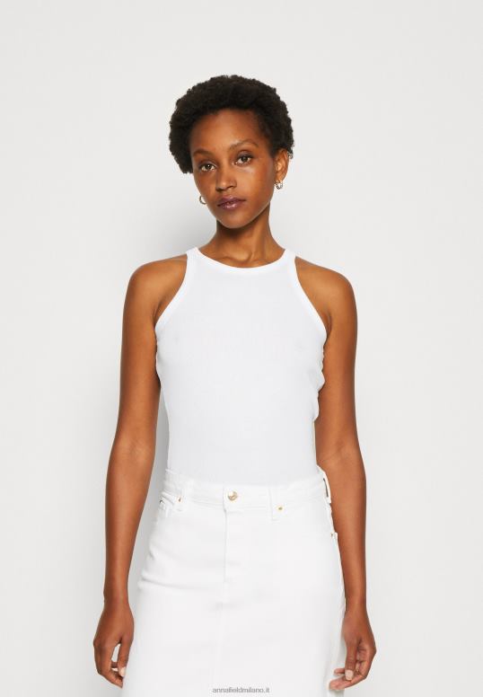 TX2DF479 donne Anna Field Confezione da 2 top bianco sporco/verde