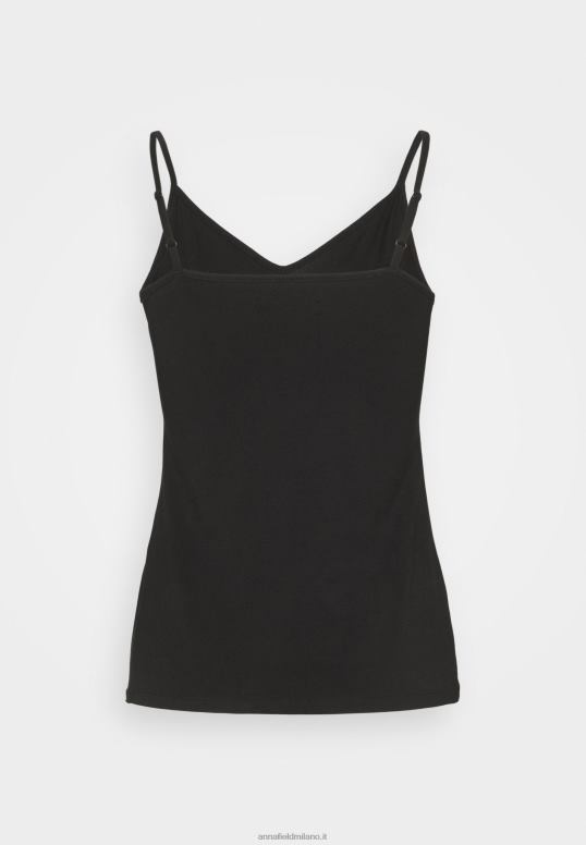 TX2DF481 donne Anna Field Top da 5 pezzi nero/bianco/grigio chiaro screziato