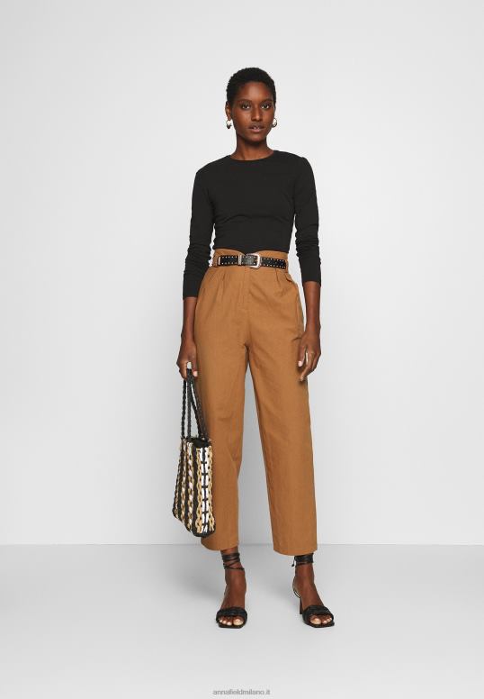 TX2DF515 donne Anna Field Confezione da 2 top a maniche lunghe bianco/nero