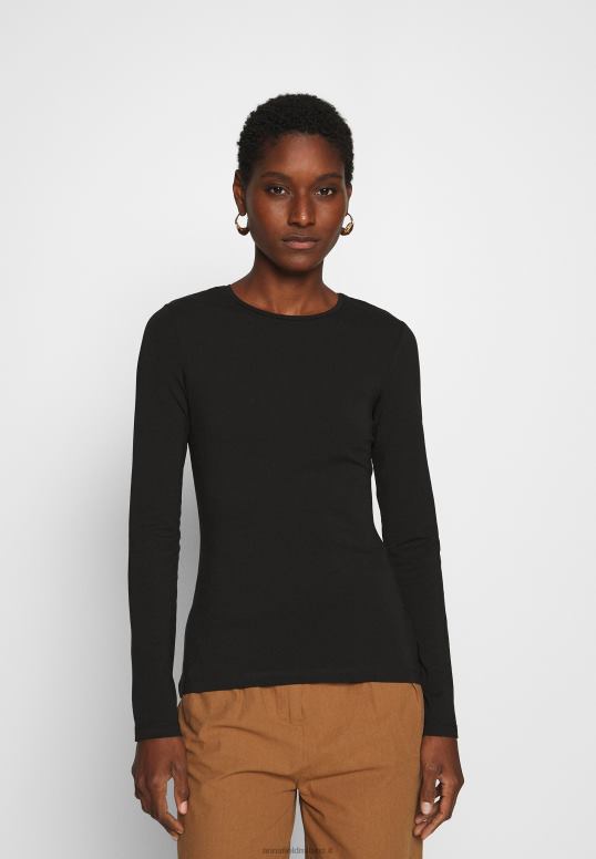 TX2DF515 donne Anna Field Confezione da 2 top a maniche lunghe bianco/nero