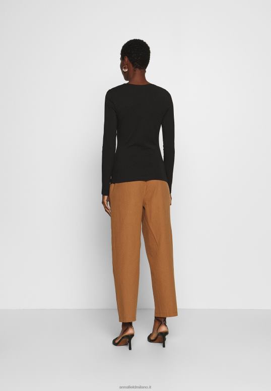 TX2DF515 donne Anna Field Confezione da 2 top a maniche lunghe bianco/nero