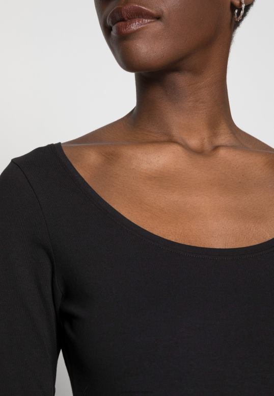 TX2DF524 donne Anna Field Confezione da 2 top a maniche lunghe nero/nero