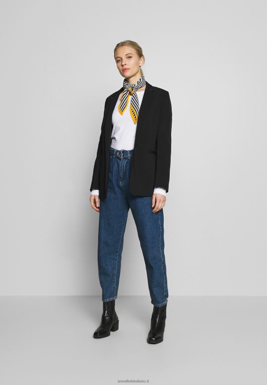 TX2DF539 donne Anna Field Confezione da 2 top a maniche lunghe blu marittimo/bianco