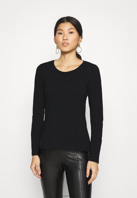 TX2DF543 donne Anna Field Confezione da 3 top a maniche lunghe nero/bianco/grigio chiaro screziato