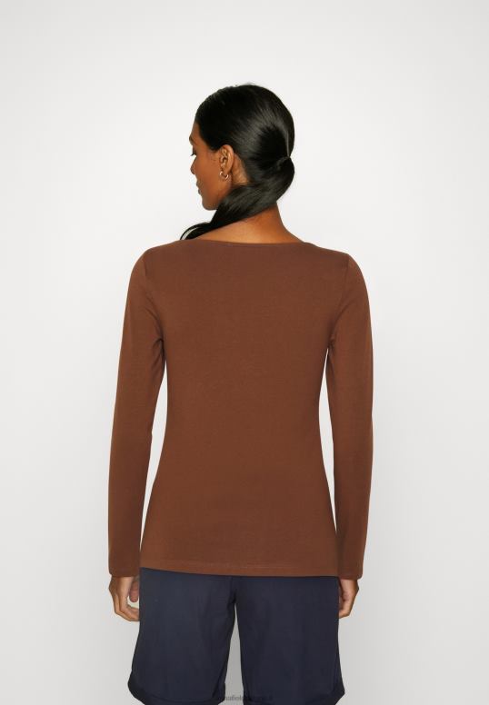 TX2DF584 donne Anna Field Confezione da 2 top a maniche lunghe marrone/bianco