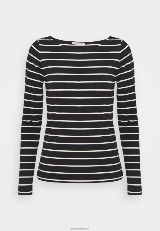 TX2DF591 donne Anna Field Confezione da 2 top a maniche lunghe nero