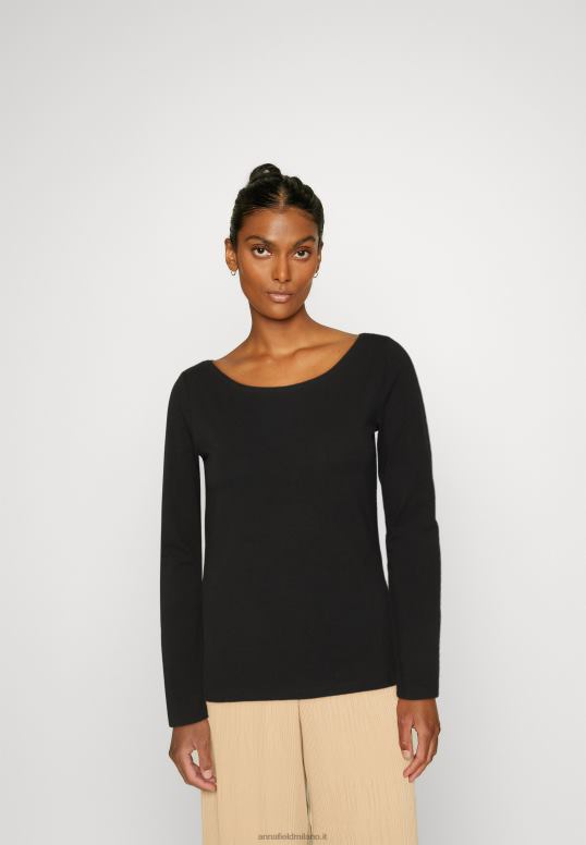 TX2DF592 donne Anna Field Confezione da 2 top a maniche lunghe blu/nero