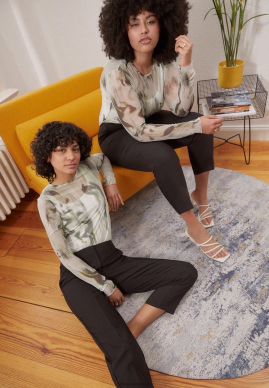 TX2DF597 donne Anna Field pantaloni chino neri