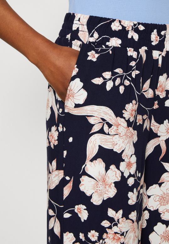 TX2DF619 donne Anna Field pantaloni nero/bianco sporco/multicolore