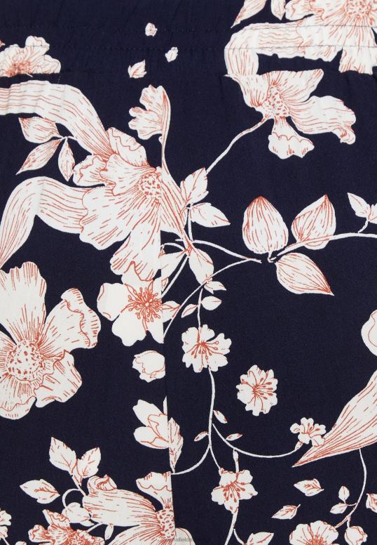 TX2DF619 donne Anna Field pantaloni nero/bianco sporco/multicolore