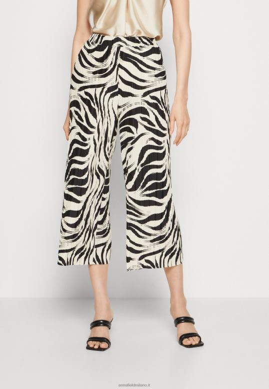 TX2DF622 donne Anna Field pantaloni nero/bianco sporco
