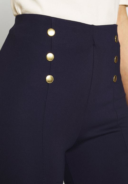 TX2DF654 donne Anna Field leggings in punto con dettaglio bottoni pantalone leggings blu scuro