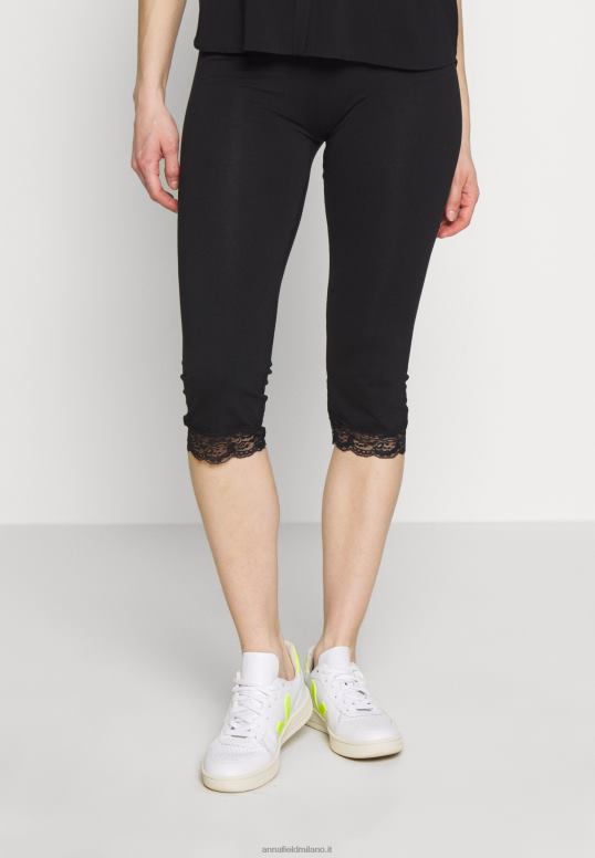 TX2DF655 donne Anna Field leggings capri con pantalone leggings in pizzo nero
