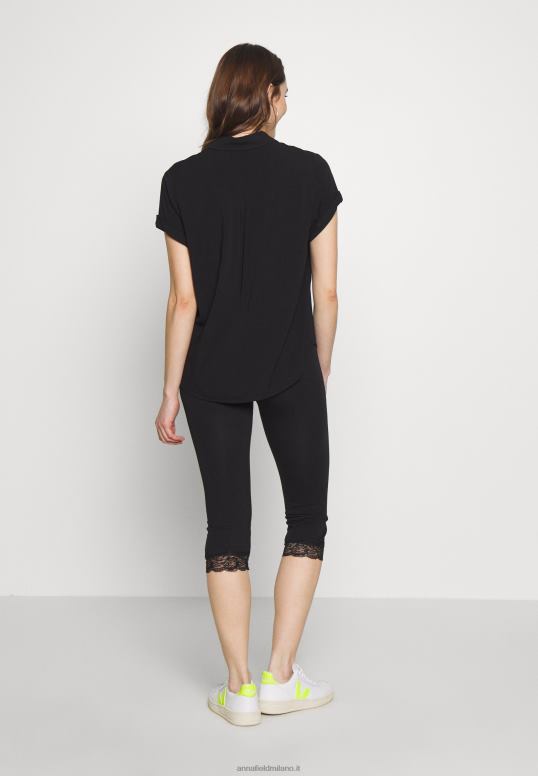 TX2DF655 donne Anna Field leggings capri con pantalone leggings in pizzo nero