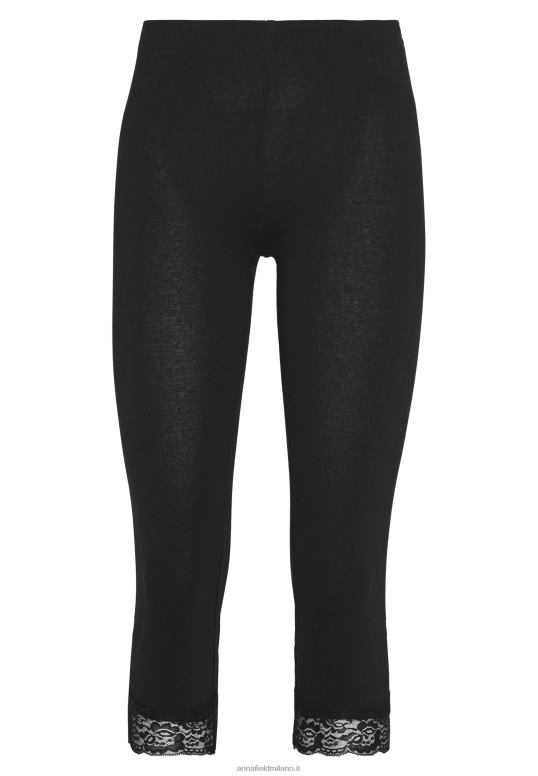 TX2DF655 donne Anna Field leggings capri con pantalone leggings in pizzo nero