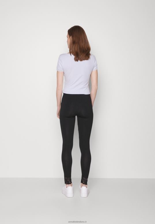 TX2DF657 donne Anna Field Confezione da 2 pantaloni leggings nero/blu scuro