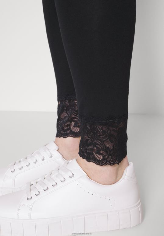 TX2DF657 donne Anna Field Confezione da 2 pantaloni leggings nero/blu scuro