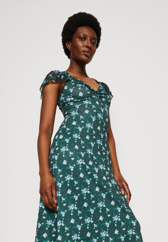 TX2DF110 donne Anna Field abito in jersey verde/multicolore